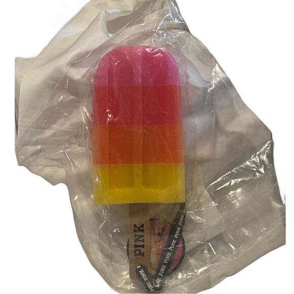 PINK Victorias Secret BUBBLE BABES Citrus Popscicle Exfoliating Shower Sponge - Picture 2 of 3